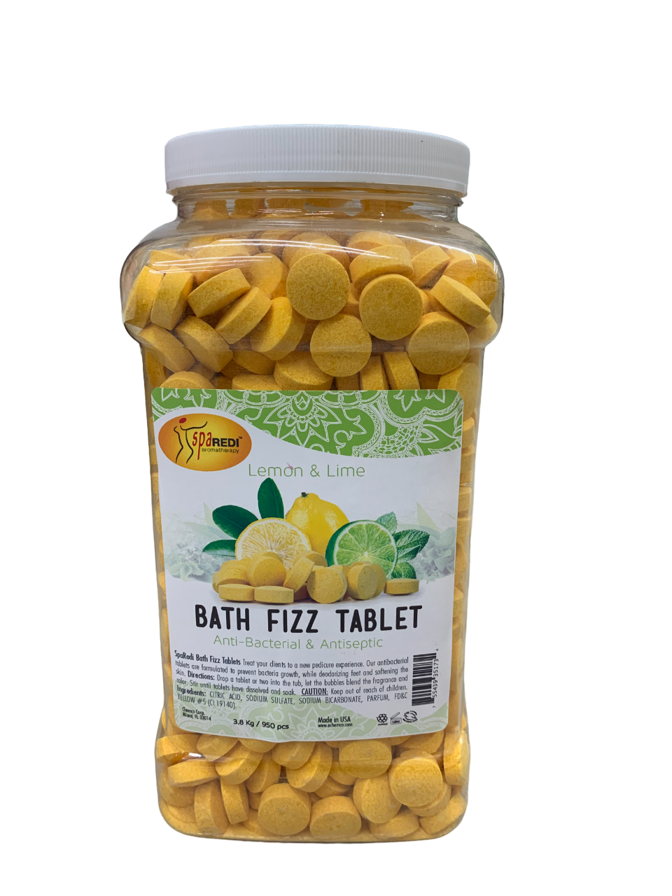 SpaRedi Bath Fizz Tablet Lemon Lime